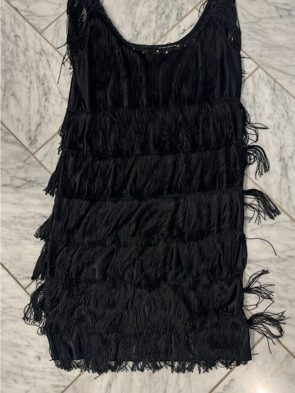 Black Fringe Flapper Costume